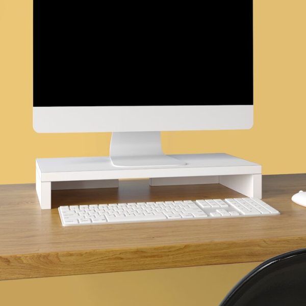 Figueroa EcoComputer Monitor Stand Riser and Desktop Organizer White #2540HW Hot on Sale - Image 4