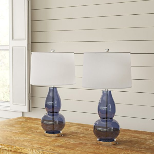 Colvard 29  Table Lamp Set (Set of 2) (blue whiteshade) AP99 For Discount