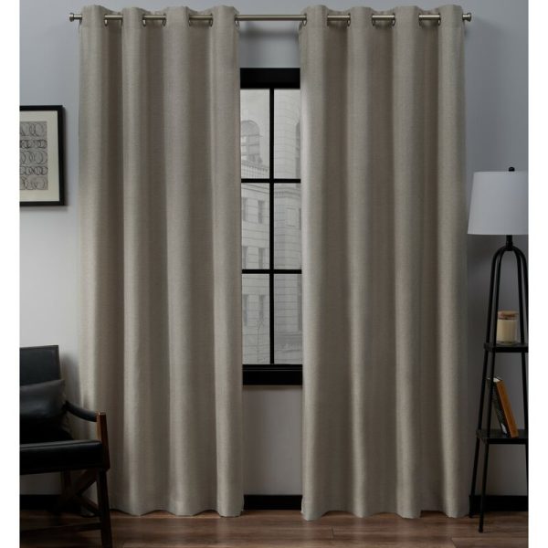 Heil Solid Color Semi-Sheer Grommet Curtain Panel (Set of 2) GL106 Supply