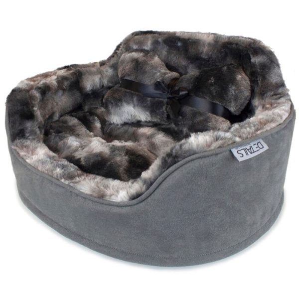 Brumbaugh Princess Pet Bed Bolster Gray, Set of 2 #2509HW Online Hot Sale - Image 2