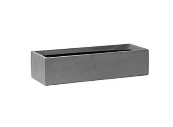 Carlo 3.75 in. x 6 in. x 16 in. Gray Fiberstone Planter Online Hot Sale