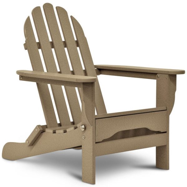 Hartington Plastic Folding Adirondack Chair For Discount - Image 2