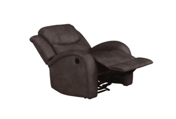 Reflex 20 in. Width Standard Java Fabric 1 Position Recliner Cheap - Image 3