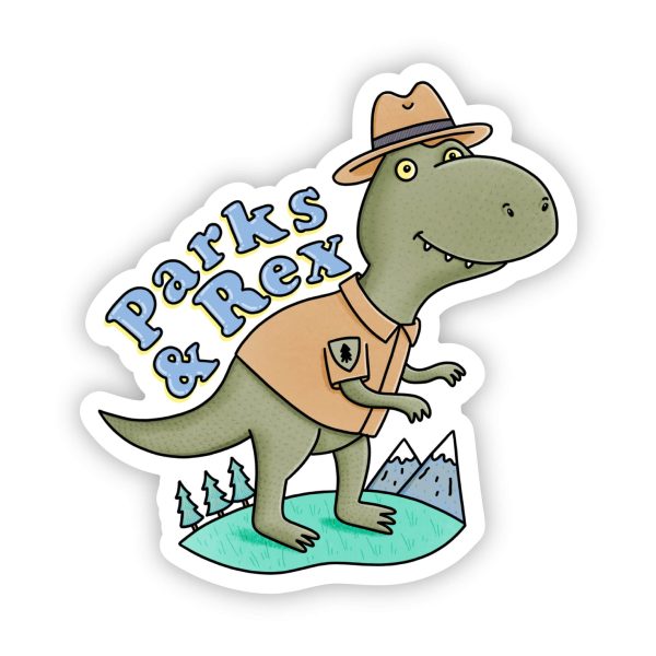 Parks and Rex  Dinosaur Sticker Discount